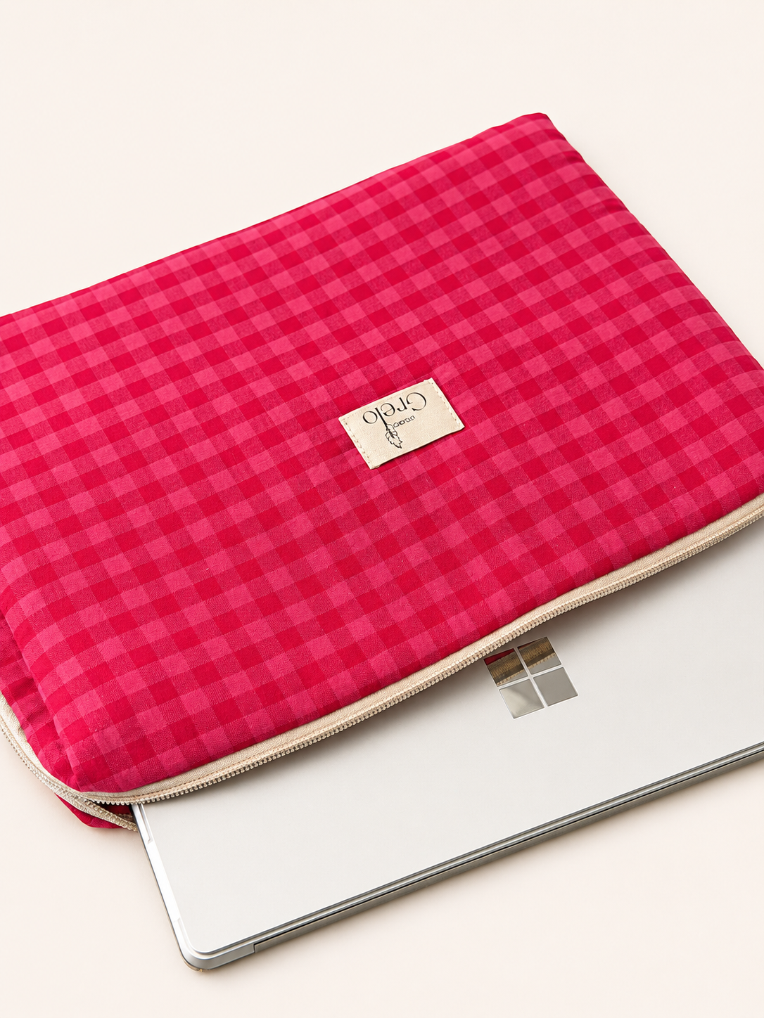Funda para Portátil 13" Vichy Fucsia