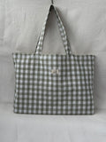 Tote Bag Vichy Verde Agua
