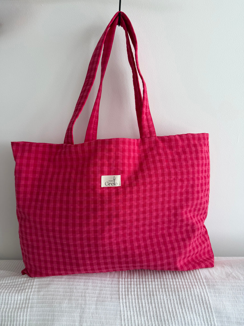 Tote Bag Vichy Fucsia
