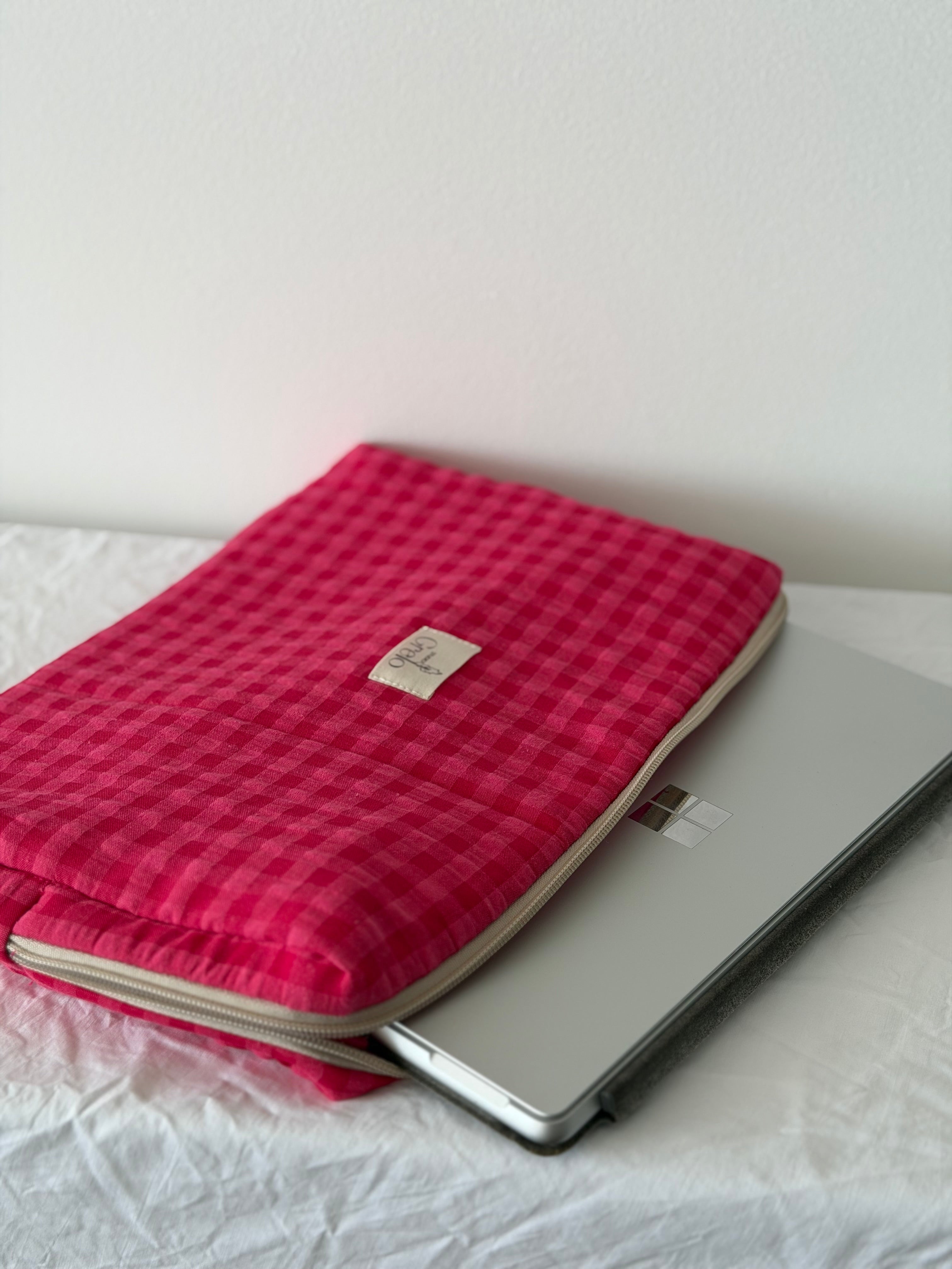 Funda para Portátil 13" Vichy Fucsia