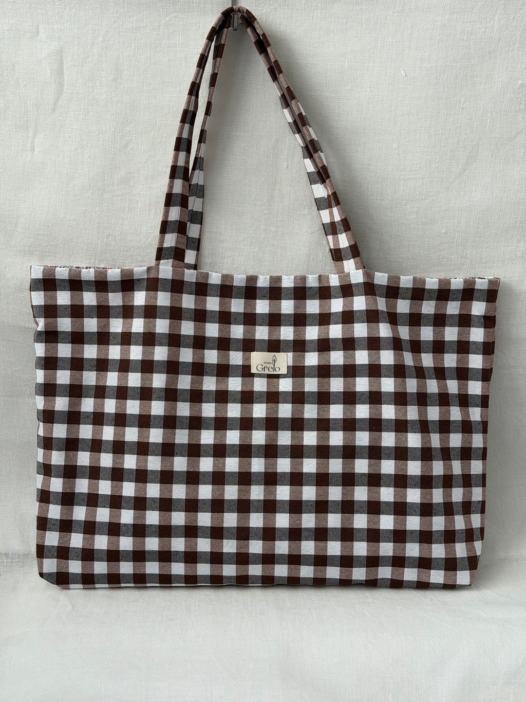 Tote Bag Vichy Marrón