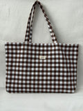 Tote Bag Vichy Marrón