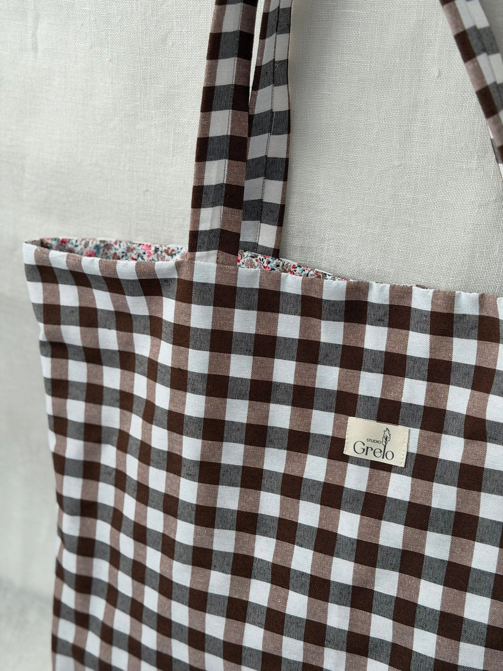 Tote Bag Vichy Marrón
