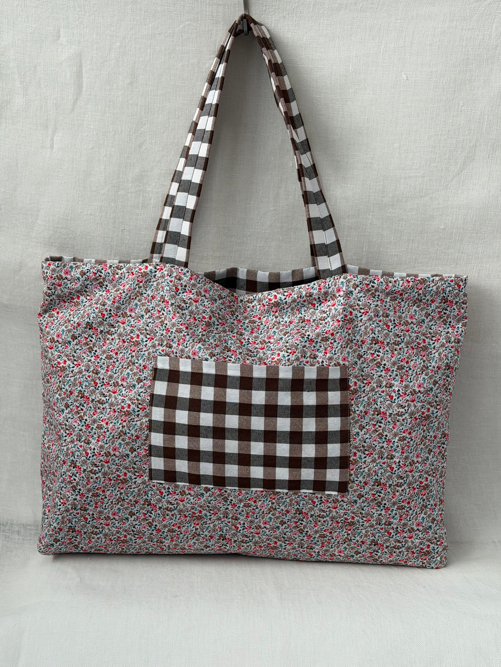 Tote Bag Vichy Marrón