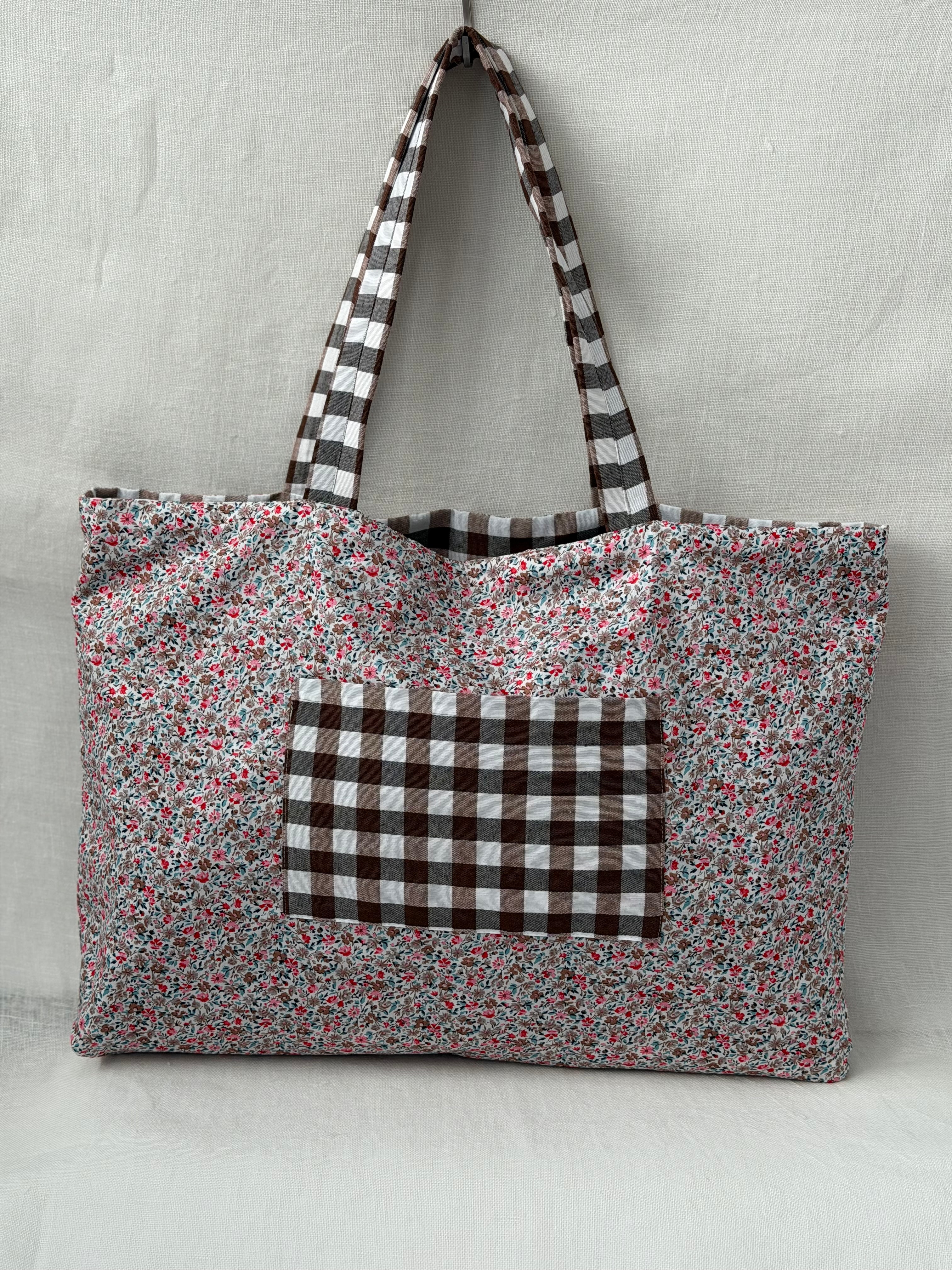 Tote Bag Vichy Marrón