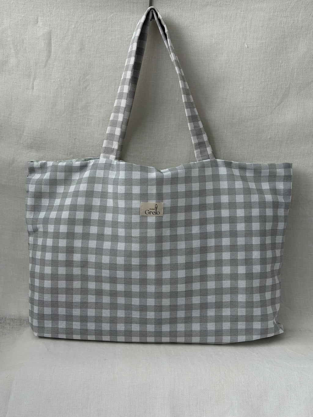 Tote Bag Vichy Gris