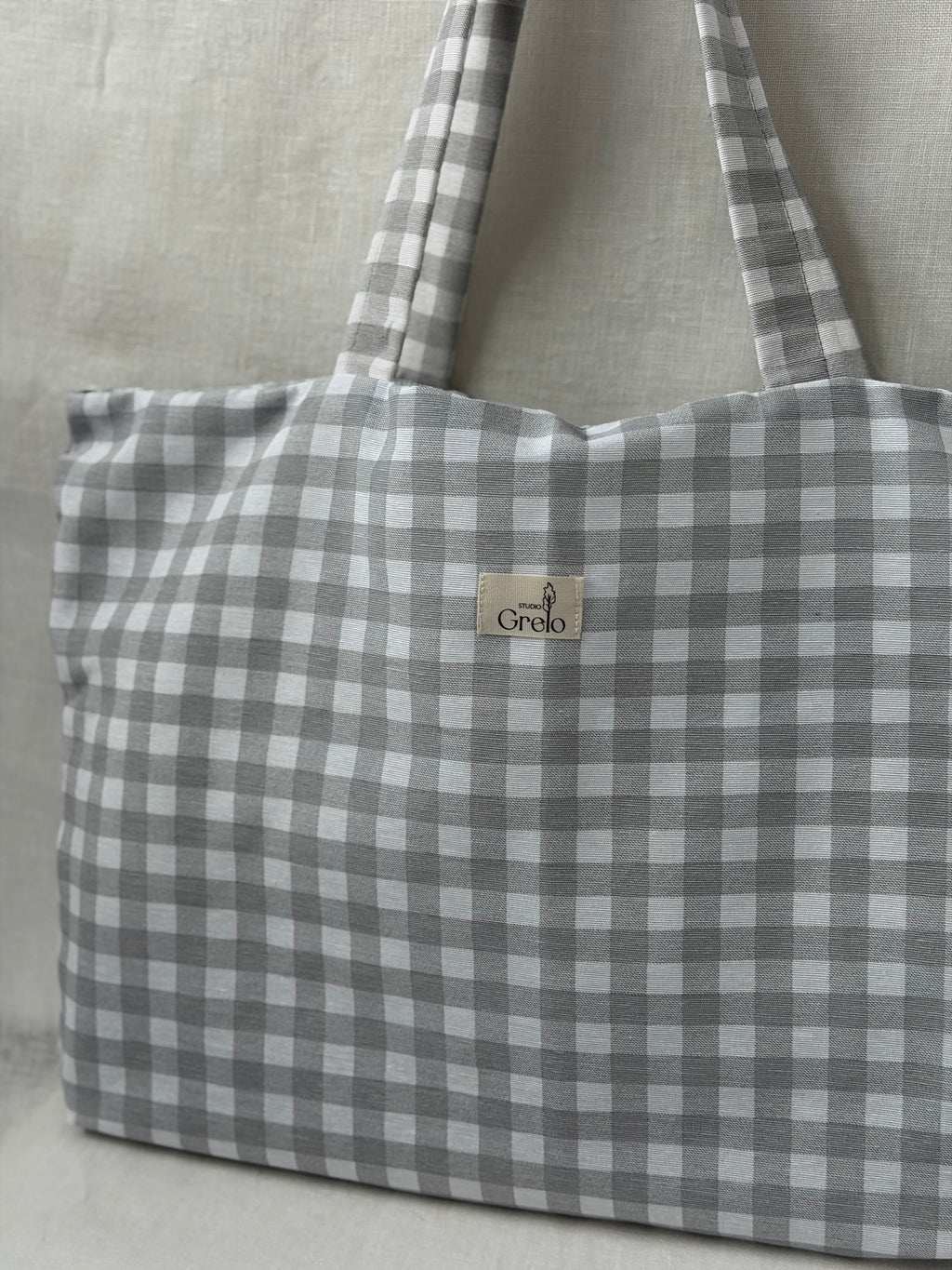 Tote Bag Vichy Gris