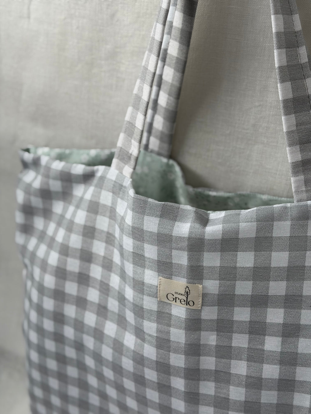 Tote Bag Vichy Gris