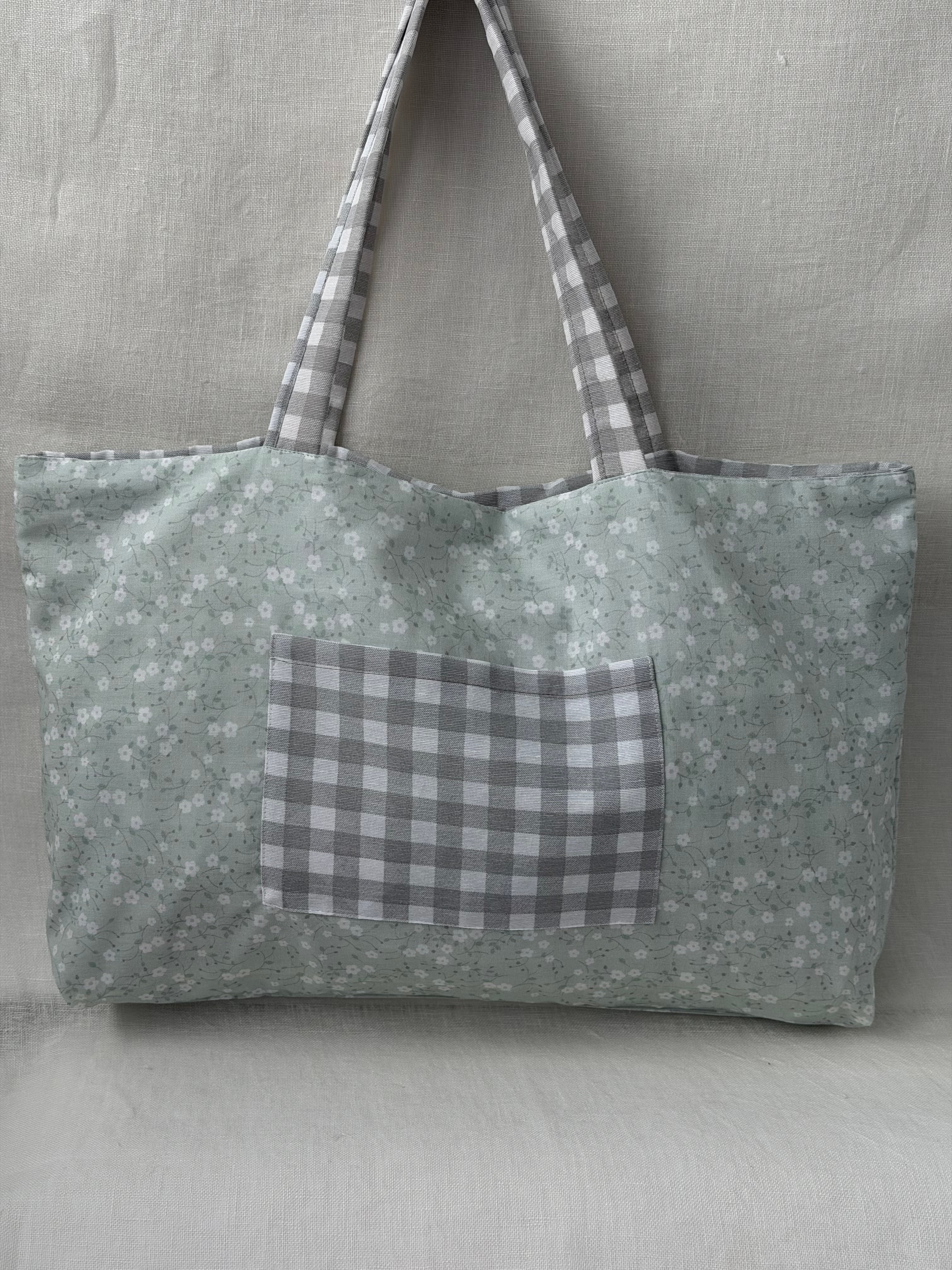 Tote Bag Vichy Gris