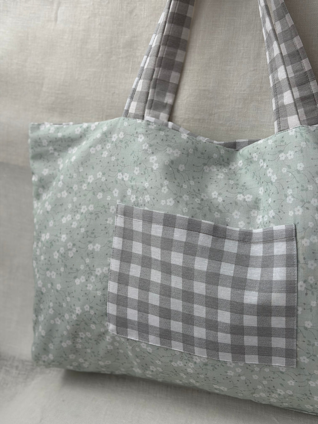 Tote Bag Vichy Gris