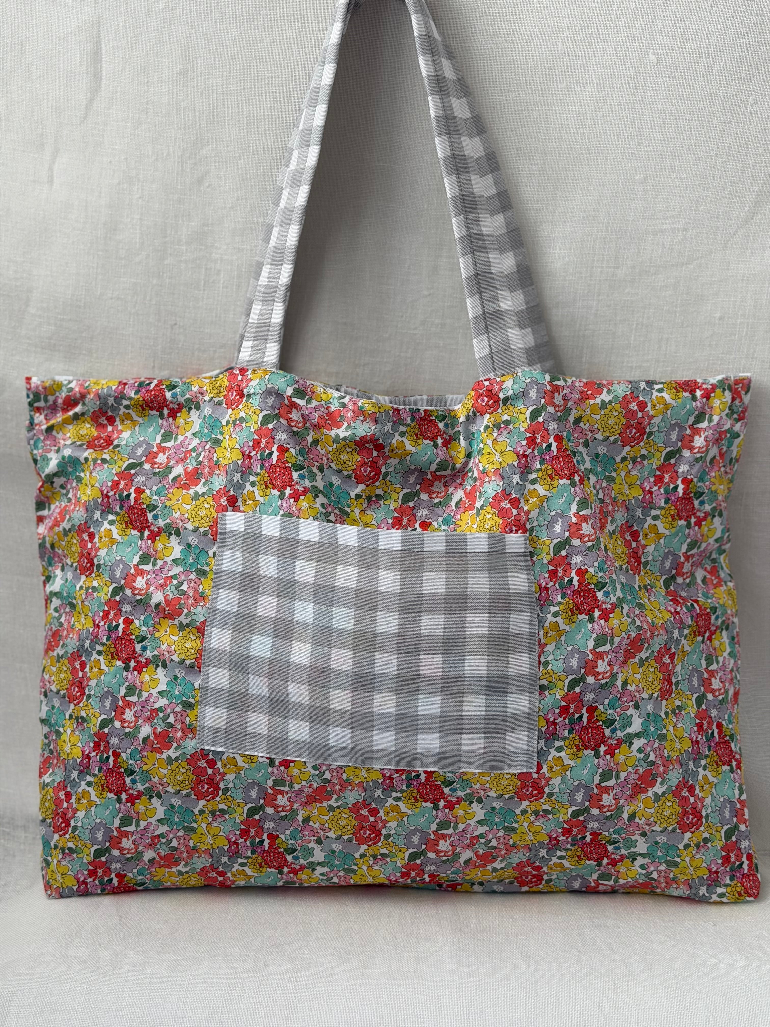 Tote Bag Vichy Gris