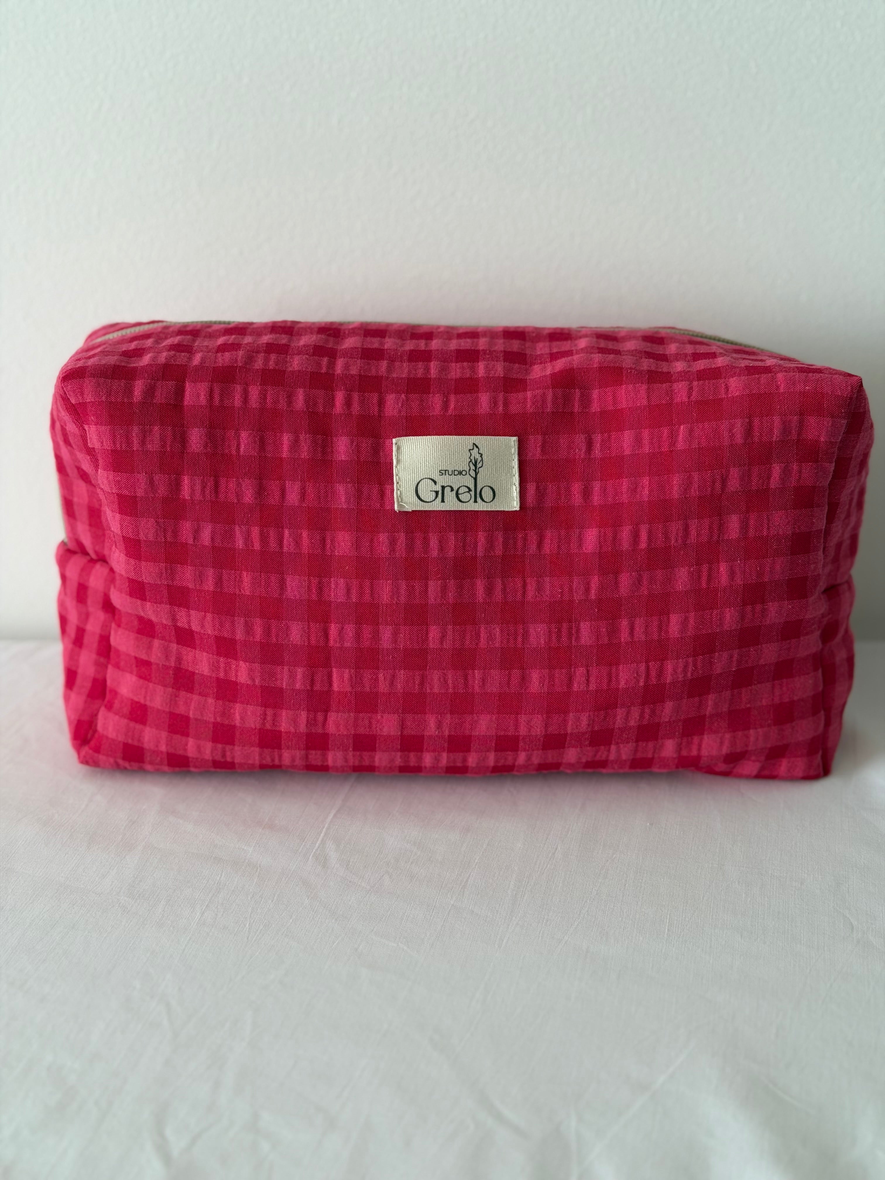 Neceser Grande Vichy Fucsia