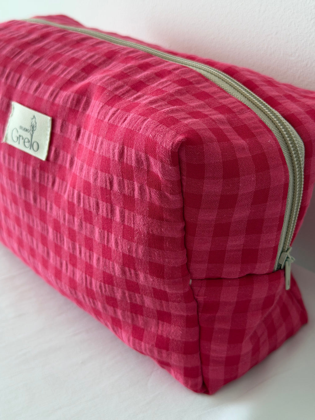 Neceser Grande Vichy Fucsia