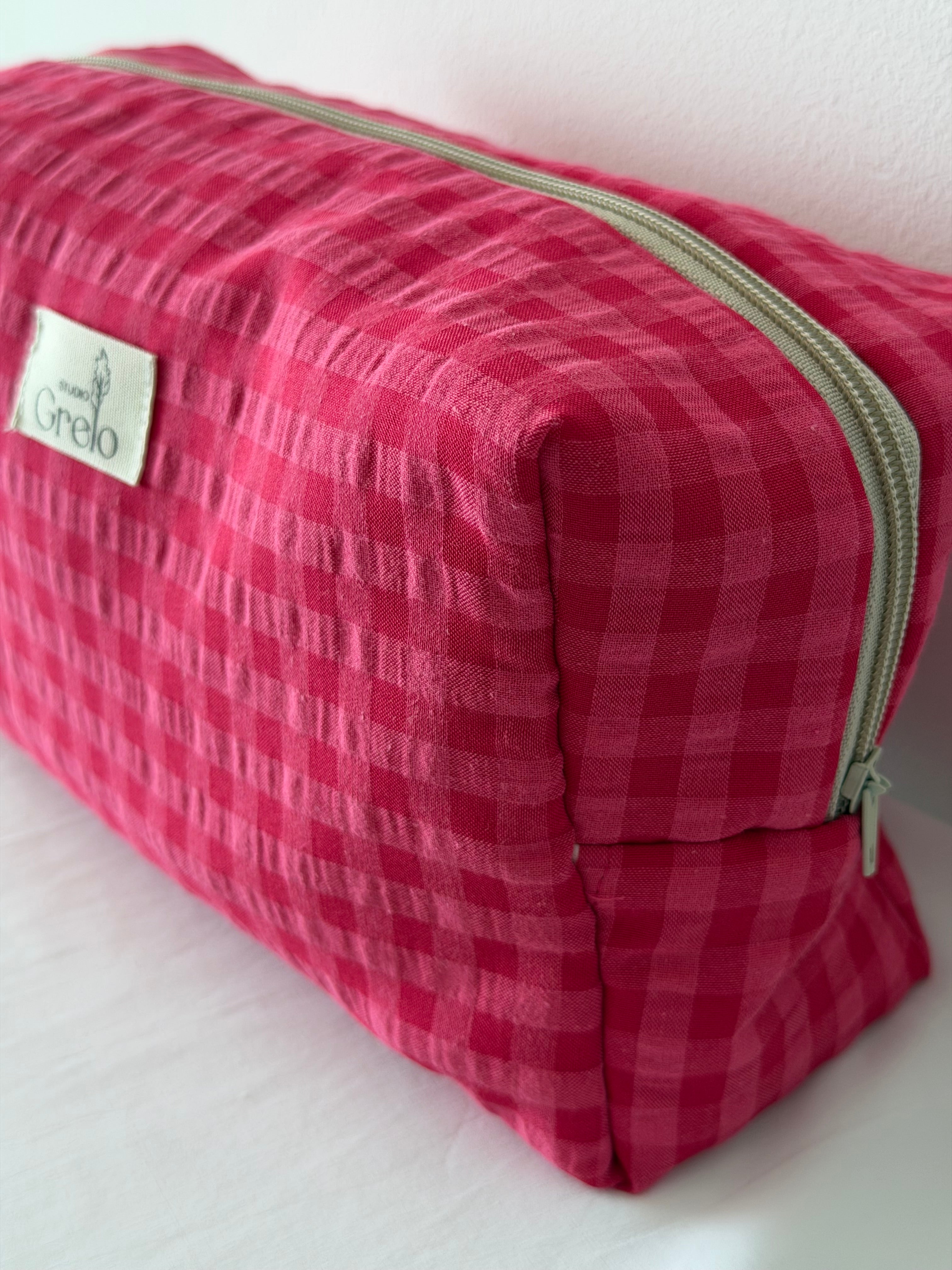 Neceser Grande Vichy Fucsia