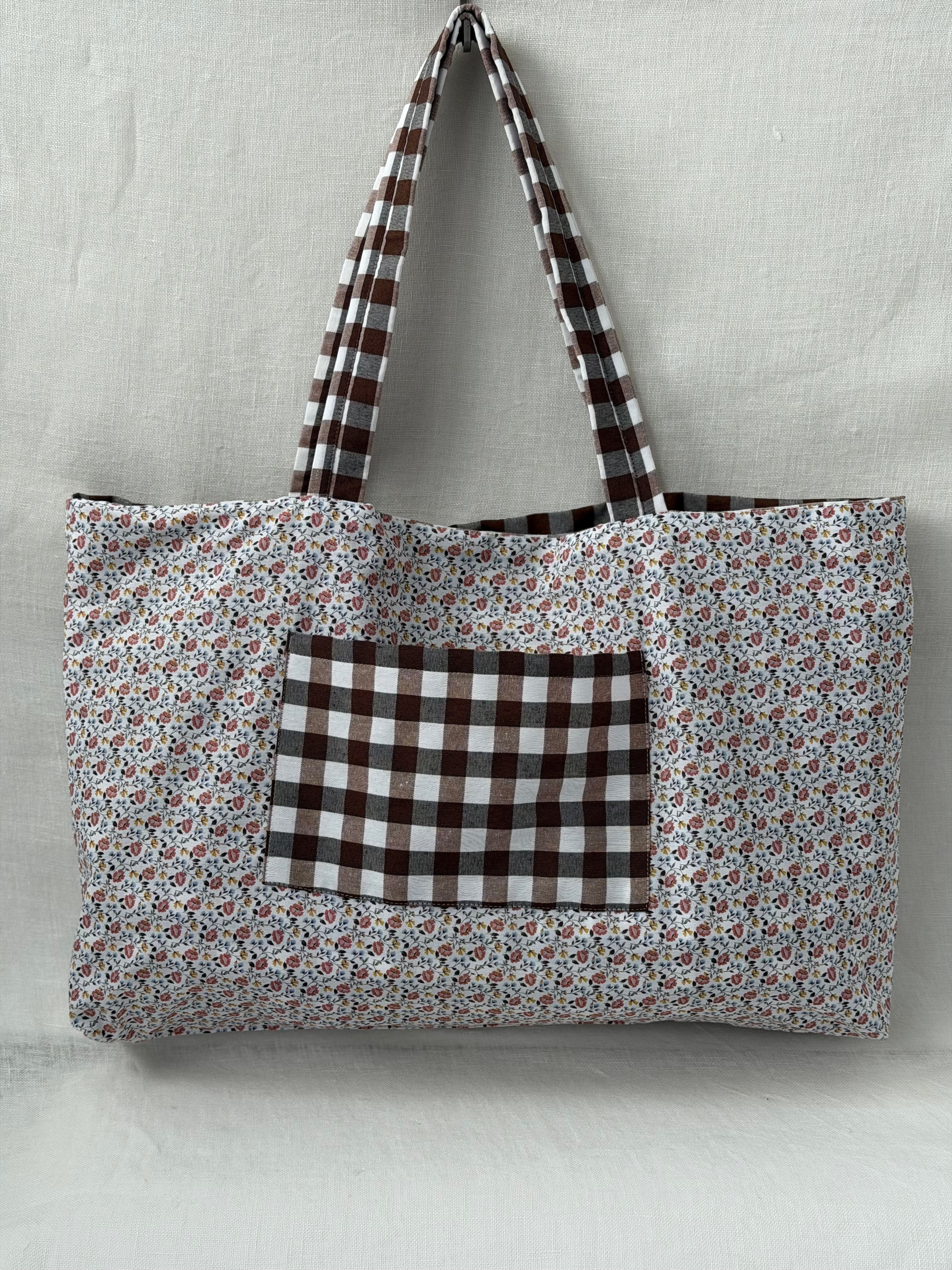 Tote Bag Vichy Marrón