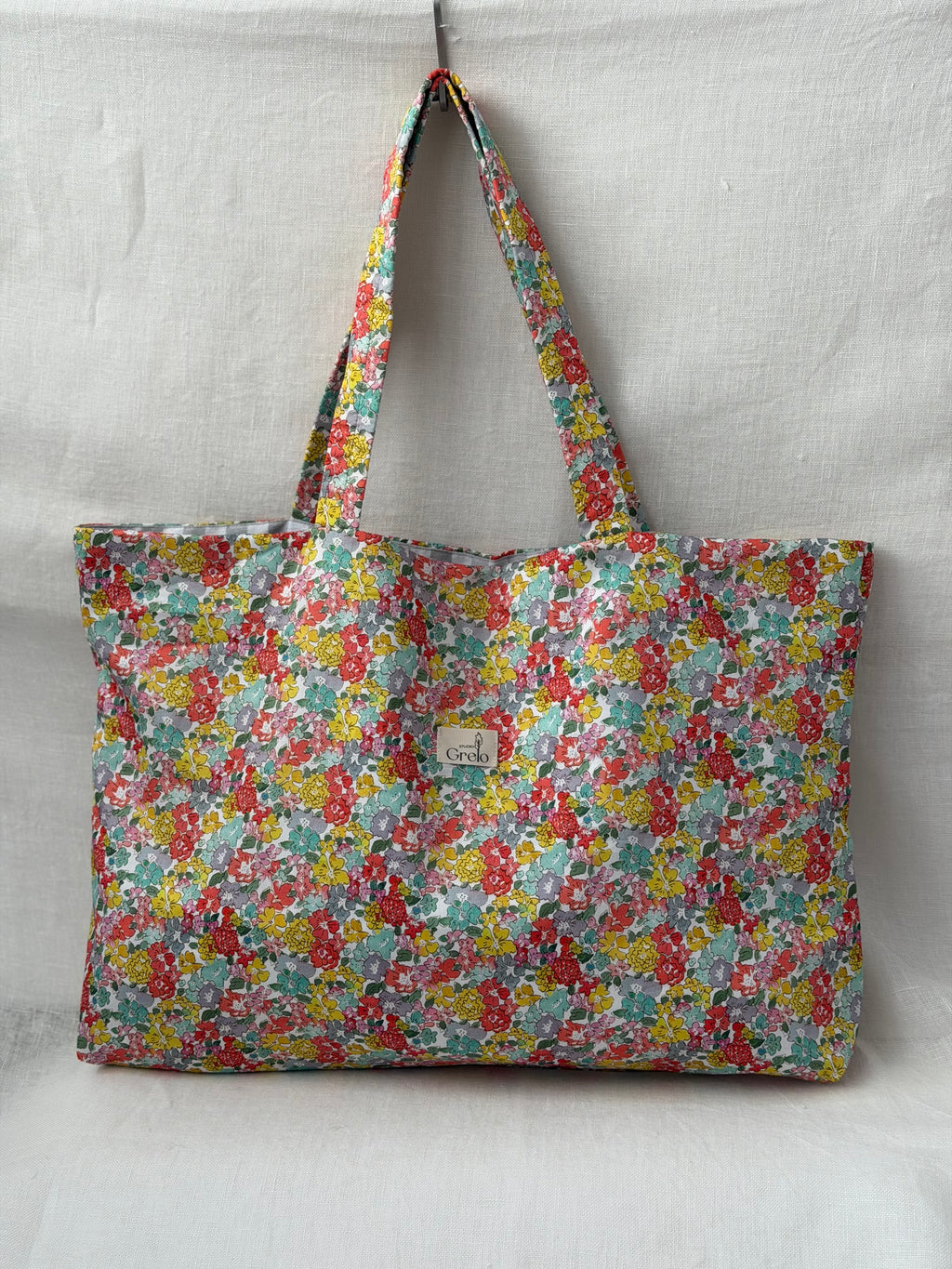 Tote Bag Flores Rosa Vintage