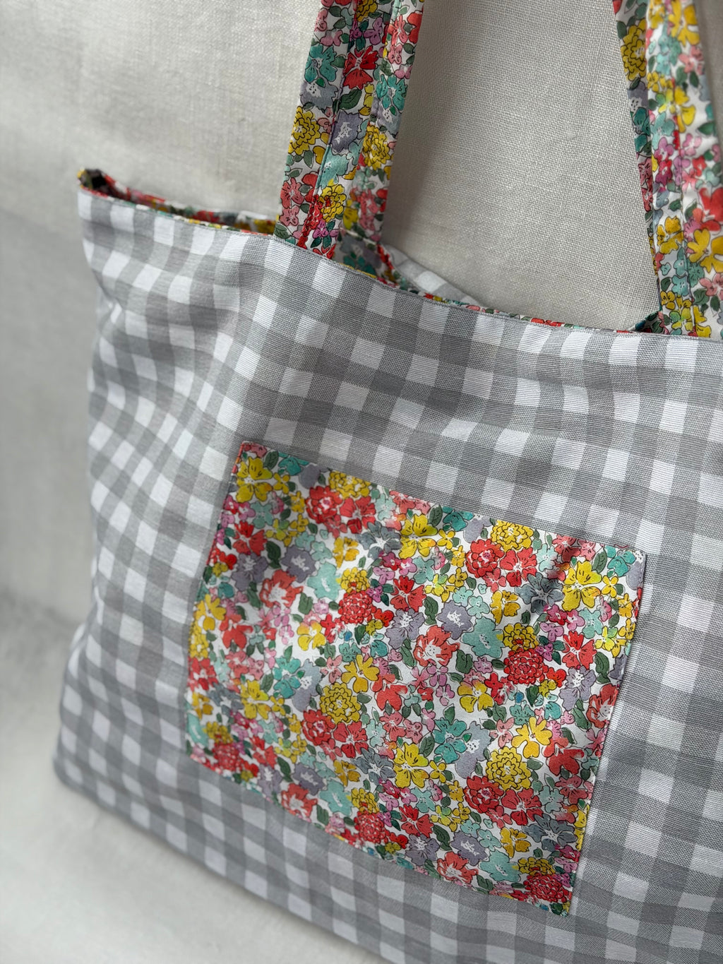 Tote Bag Flores Rosa Vintage