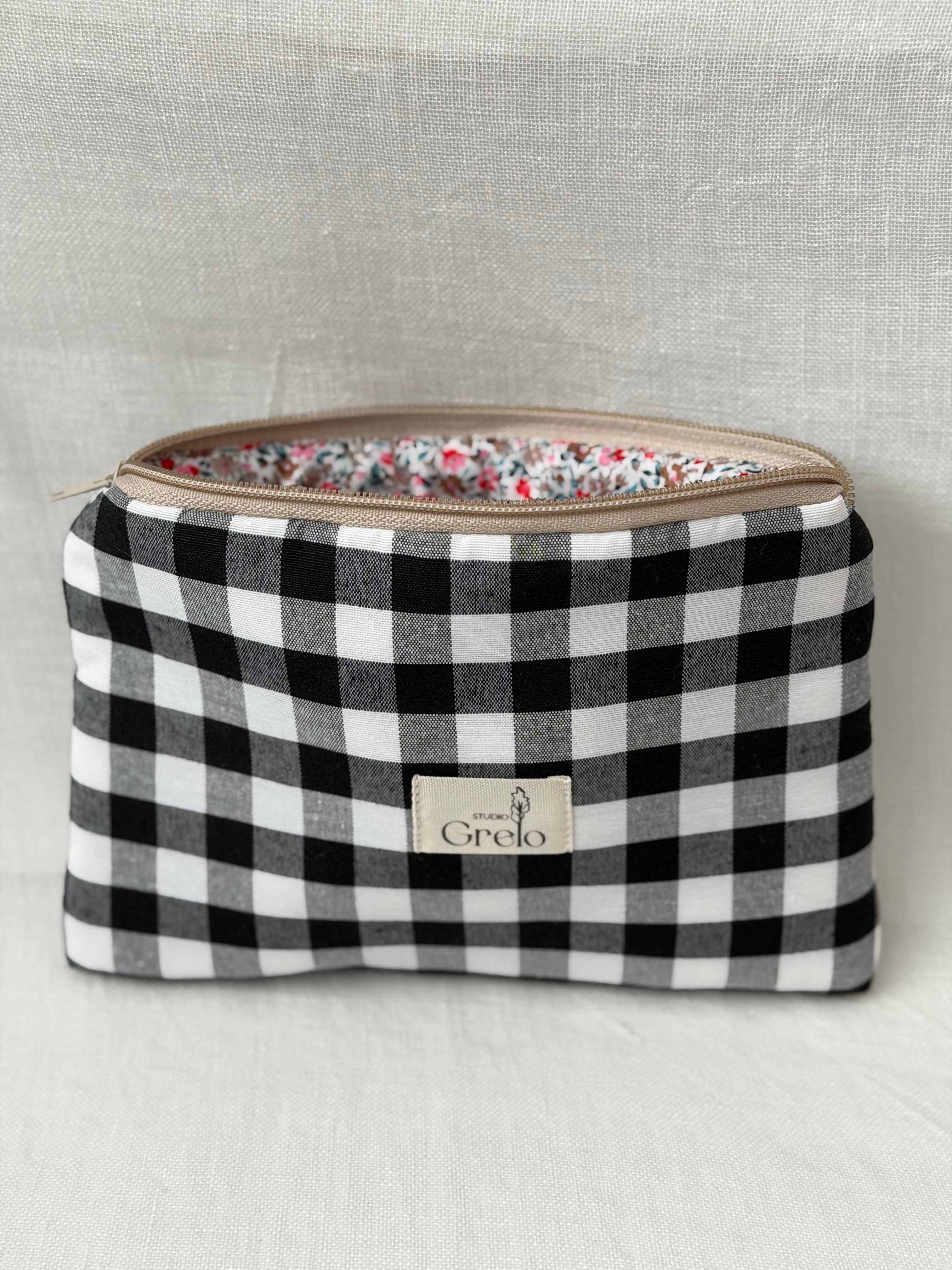 Neceser Mediano Vichy Negro