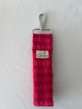 Llavero Vichy Fucsia