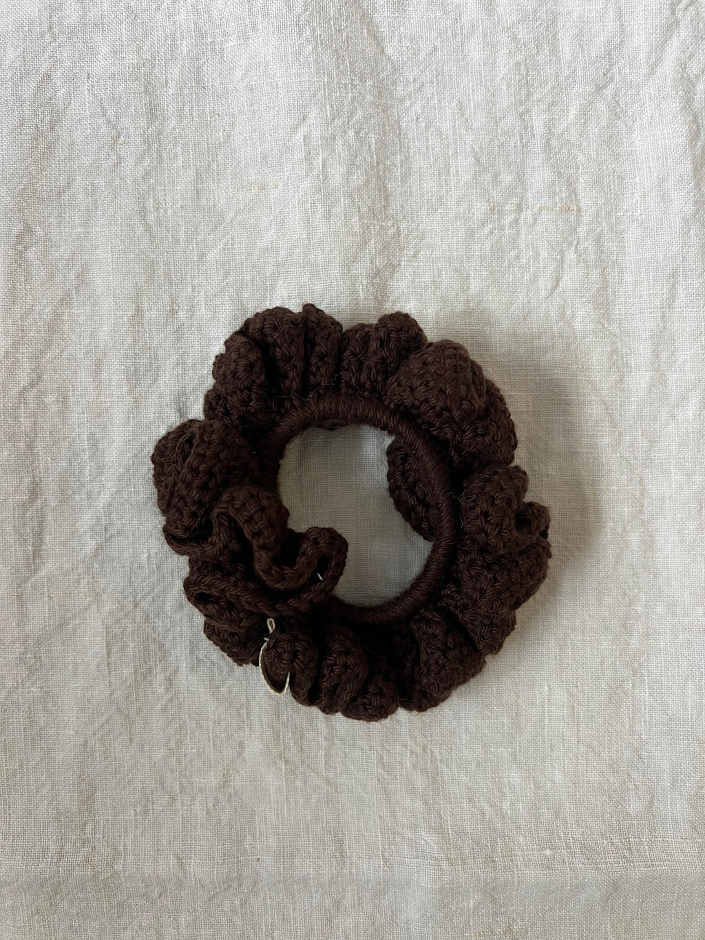 Coletero Scrunchie Marrón Chocolate