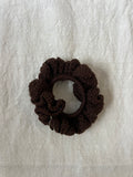 Coletero Scrunchie Marrón Chocolate