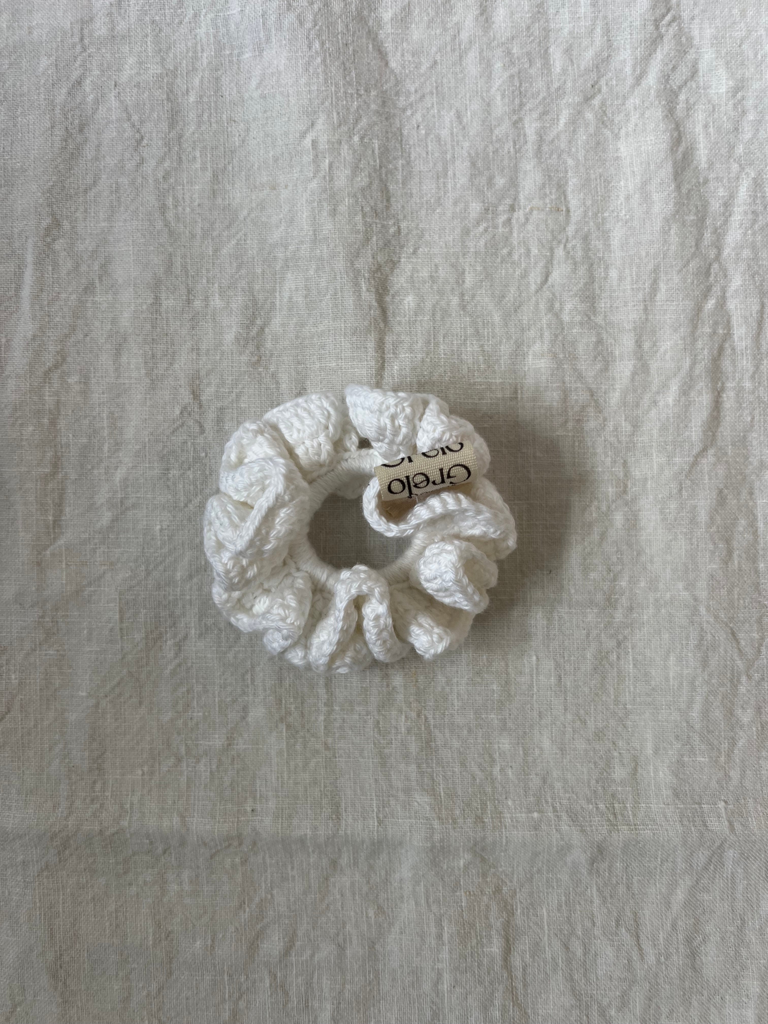 Coletero Scrunchie Blanco