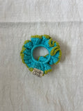 Coletero Scrunchie Azul y Verde