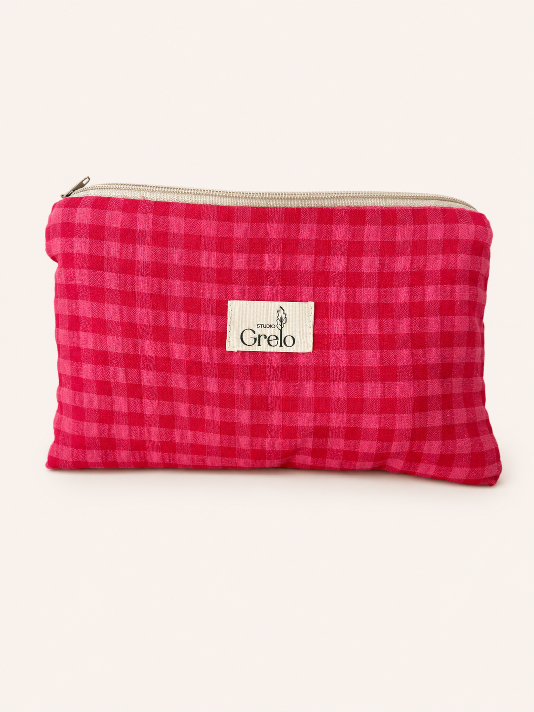 Neceser Mediano Vichy Fucsia