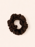 Coletero Scrunchie Marrón Chocolate
