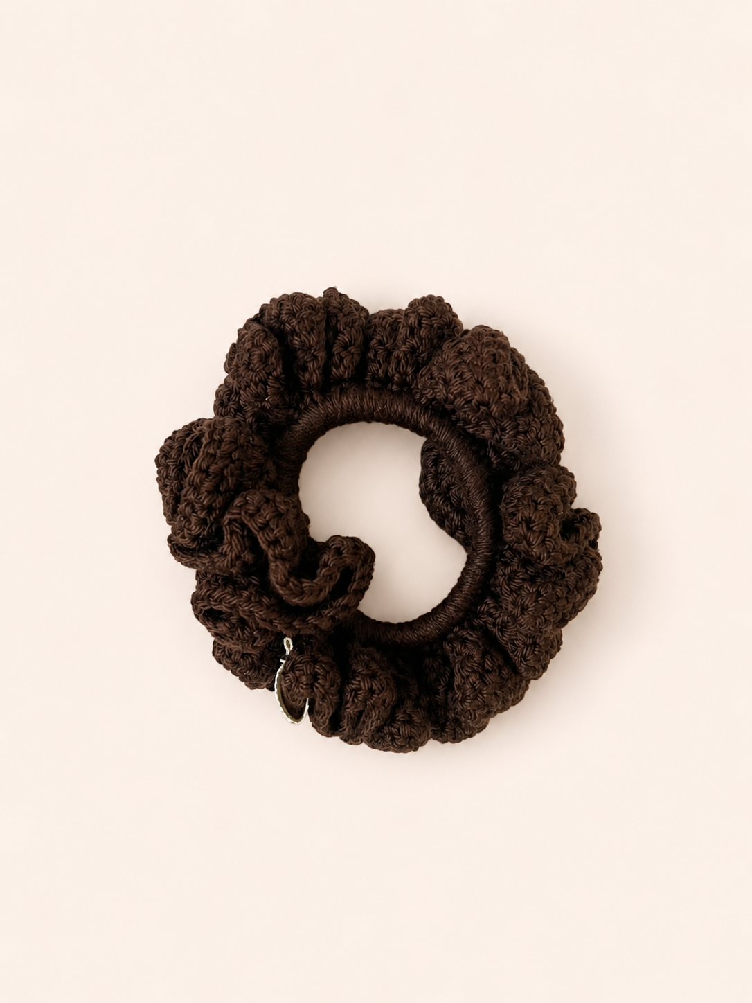 Coletero Scrunchie Marrón Chocolate
