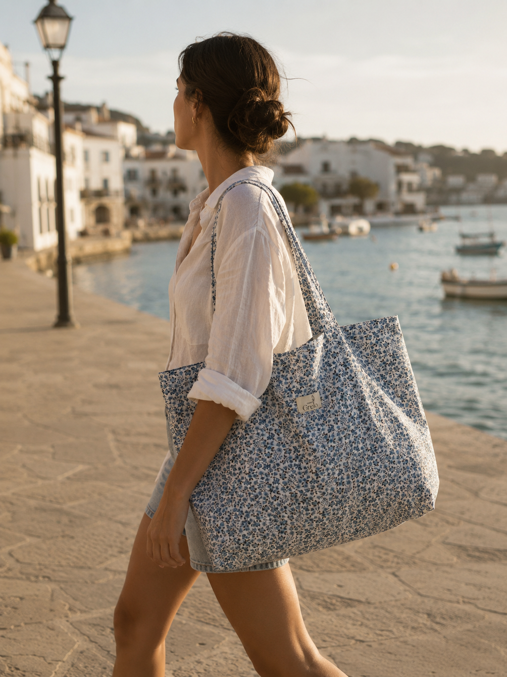 Tote Bag Flores Azules