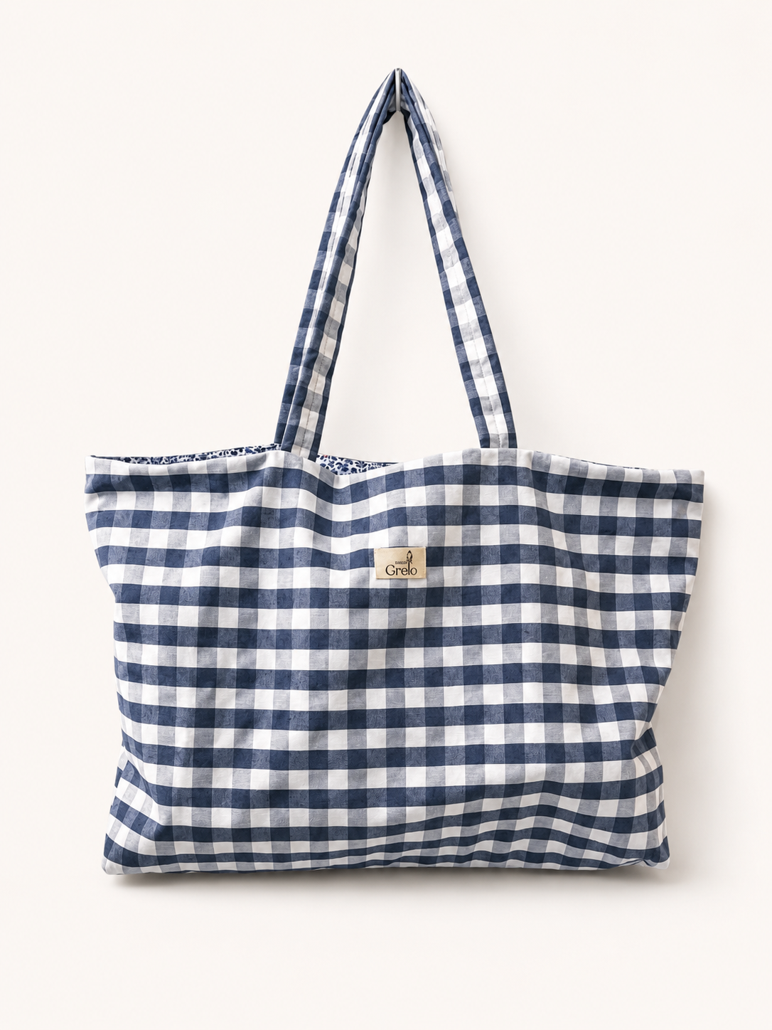 Tote Bag Vichy Azul