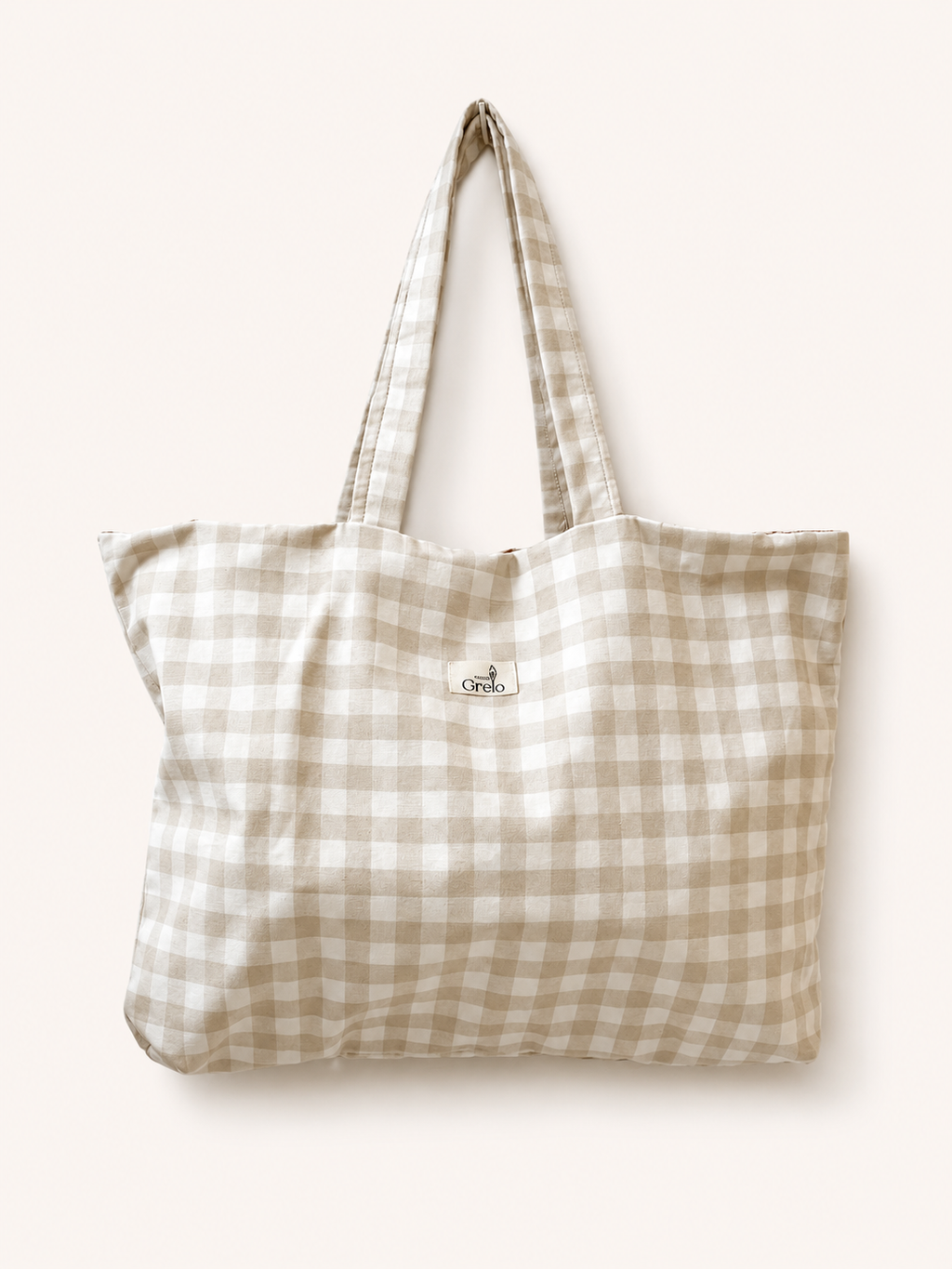 Tote Bag Vichy Beige