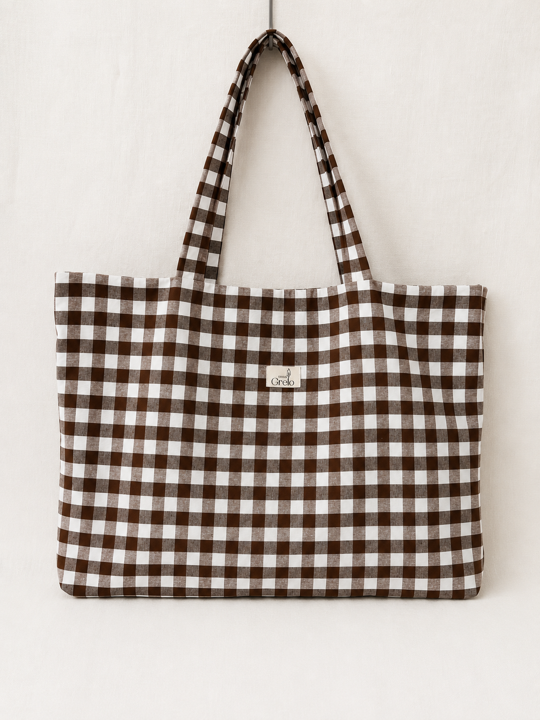 Tote Bag Vichy Marrón